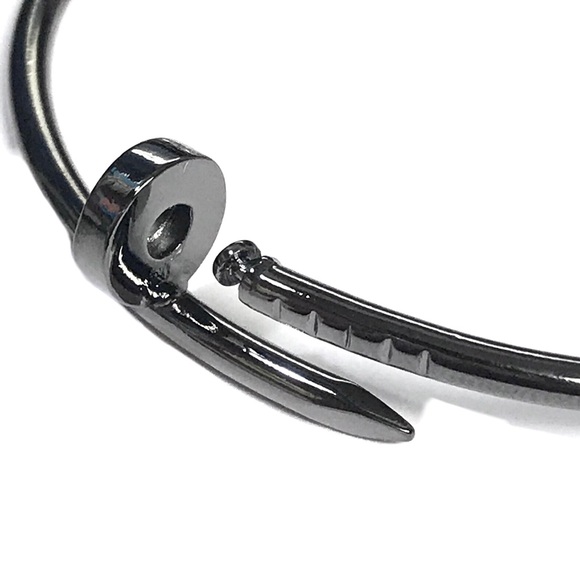 Steel Nail Shape Love Bangle Bracelet - Picture 5 of 8